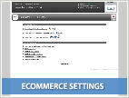 Ecommerce Settings